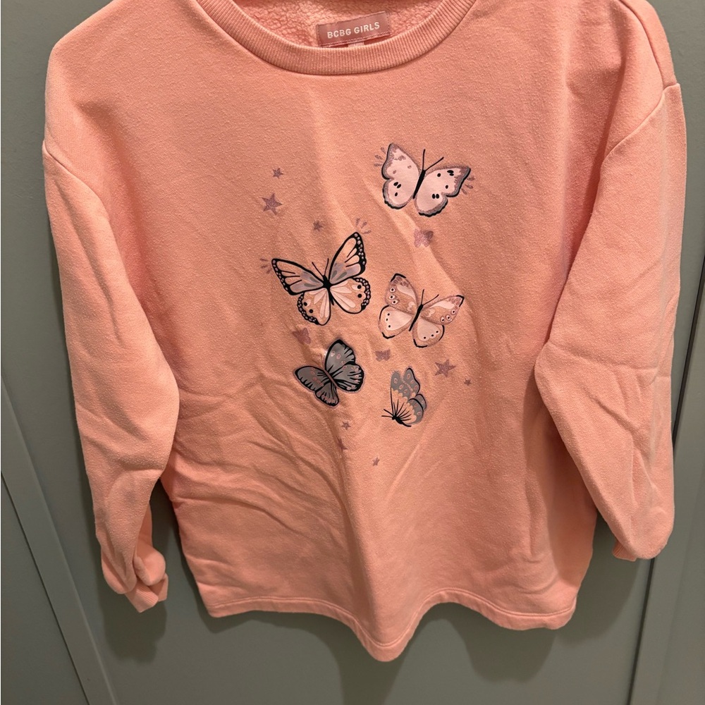 BCBGirls Peach Butterfly Sweatshirt